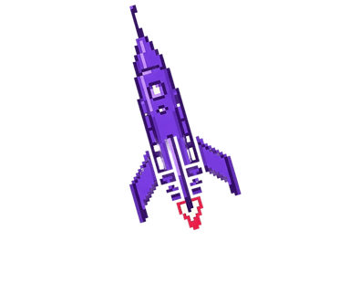 Purple rocket